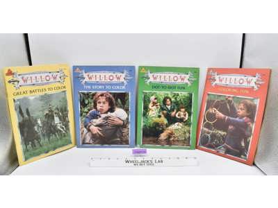 Lot of 4 Willow Coloring and Activity Books 1988 Random House Publishing