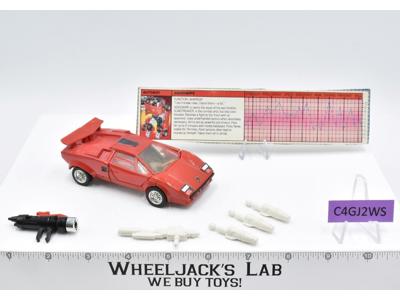 Sideswipe 100% Complete Vintage 1984 G1 Transformers Hasbro Action Figure
