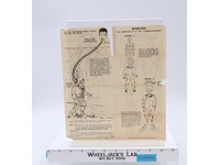 GI Joe 8 Ropes of Danger Instruction Sheet Authentic Vintage 1970 Accessory