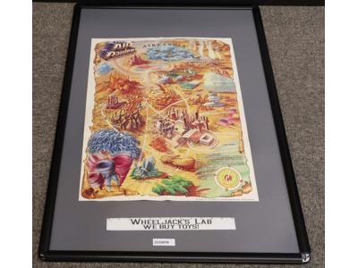 Airlandia Map Poster Air Raiders The Power is in the Air 1987 Hasbro 18 x 24