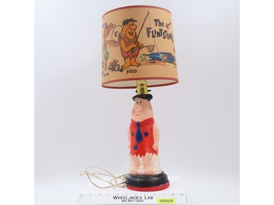 Fred Flintstone Figural Lamp w/ custom base 1961 Hanna-Barbera Vintage WORKS!