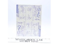 Missile Defense Unit 1984 ORIGINAL Instructions / Blueprints G.I. Joe Hasbro