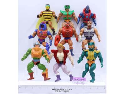 Lot of 9 He-Man Masters Of The Universe MOTU Vintage 1980's Mattel Figures