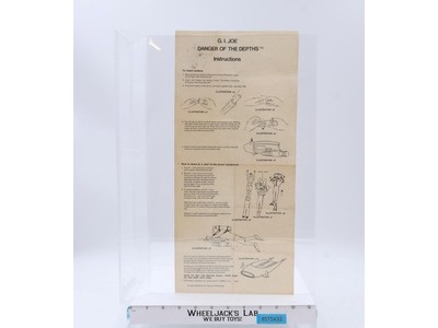 GI Joe Danger Of The Depths Instruction Sheet Authentic Vintage 1970 Accessory