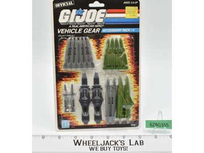 Vehicle Gear Accessory Pack #1 GI Joe 1986 Hasbro Figure MOSC SEALED NEW