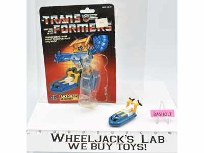Seaspray Complete W/Cardback + BUBBLE Vintage Hasbro 1985 G1 Transformers