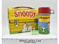 Snoopy The Peanuts Dome Metal Lunchbox W/Thermos 1968 United Feature Syndicate