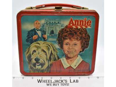 Annie Metal Lunchbox W/Thermos 1981 Aladdin Industries Vintage