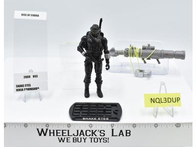 Snake Eyes v43 100% Complete G.I. Joe Rise of Cobra 2009 Hasbro Action Figure