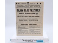 GI Joe Club Command Post News Official Vol. 1, No. 7 Vintage 1967 Accessory
