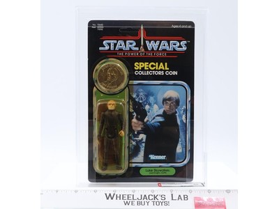Luke Skywalker Jedi Knight AFA GRADED 85 92 Back Star Wars POTF Kenner NEW