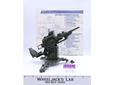 FLAK Cannon 100% Complete G.I. Joe Hasbro 1982 Vintage Vehicle Action Figure