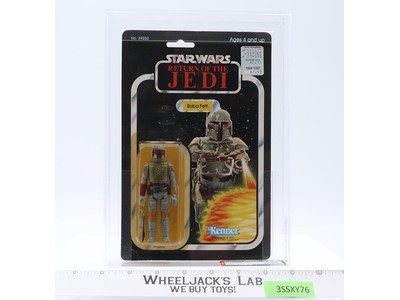 Boba Fett AFA GRADED 75 75/80/85 65 Back-A Star Wars 1983 Kenner Action Figure