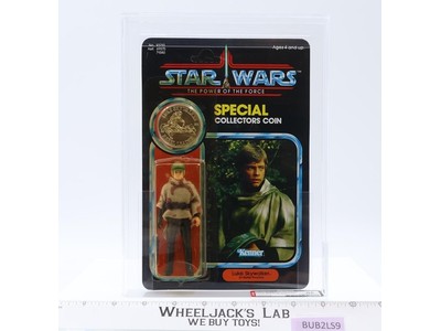 Luke Skywalker Battle Poncho AFA GRADED 85 92 Back Star Wars POTF Kenner NEW