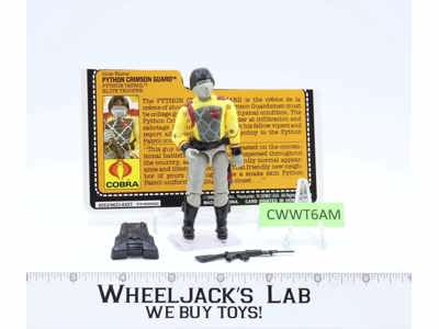 Python Patrol Crimson Guard 100% Complete G.I. Joe 1989 Hasbro Vintage Figure