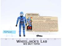 Cobra Commander V1 Straight Arms 100% Complete 1982 G.I. Joe Hasbro Vintage