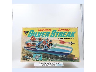 Silver Streak Amphibian Vehicle W/Box Captain Action1967 Ideal Vintage