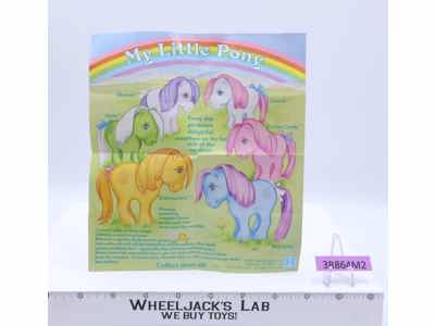 My Little Pony Poster MLP G1 1985 Hasbro 8in x 7in Promo Flyer
