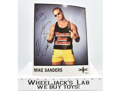 Mike Sanders SIGNED PHOTO Natural Born Thrillers WCW Wrestling