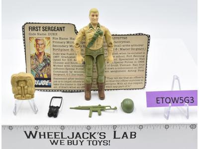 Duke: First Sergeant V1 100% Complete G.I. Joe 1983 Hasbro Vintage Action Figure