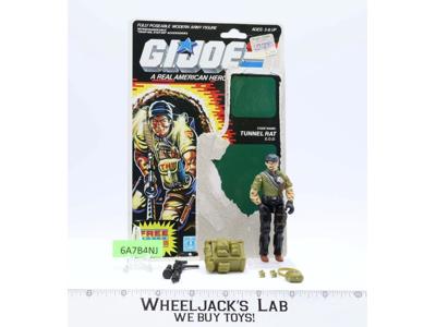 Tunnel Rat V1 100% Complete W CARDBACK 1987 GI Joe Hasbro Vintage Action Figure