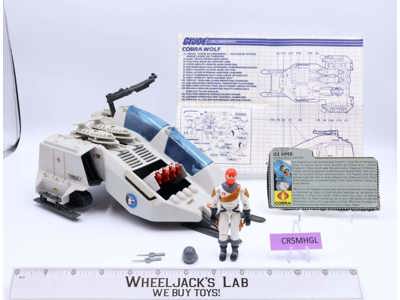 Cobra Wolf W/ Ice Viper 100% Complete G.I. Joe 1987 Hasbro Vintage Vehicle