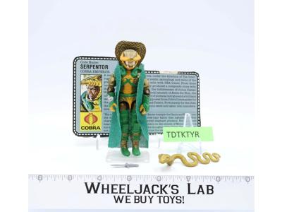 Serpentor V1 100% Complete G.I. Joe 1986 Hasbro Vintage Action Figure