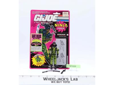Nunchuk V2 100% Complete W/Card G.I. Joe 1992 Hasbro Vintage Action Figure