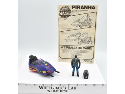 Piranha W/Sly Rax 1986 MASK M.A.S.K. Kenner Action Figure Vintage