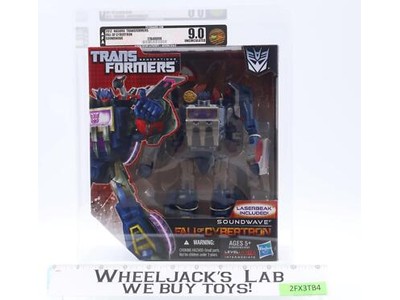 Soundwave AFA GRADED U9.0 Transformers Fall of Cybertron 2012 Hasbro SEALED