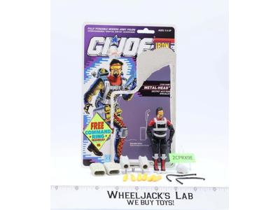 Metal-Head V1 100% Complete W/ Card 1990 G.I. Joe Hasbro Vintage Action Figure