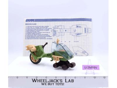 L.C.V. Recon Sled 100% Complete G.I. Joe Hasbro 1986 Vintage Vehicle