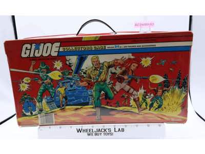 GI Joe Collectors Case 24 Action Figures W/TRAYS 1984 Tara Toy Accessory