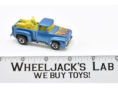 Ford Hi-Tail Hauler '56 Blue Vintage Mattel 1973 Hot Wheels Blackwall