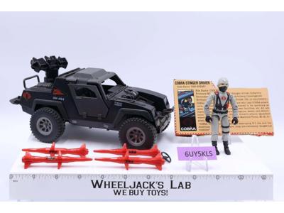 Stinger W/Driver 100% Complete GI Joe Hasbro 1984 Vintage Vehicle Action Figure
