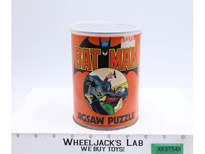 Batman Jigsaw Puzzle 200 pcs 100% COMPLETE W/Container & Lid APC 1974 Vintage