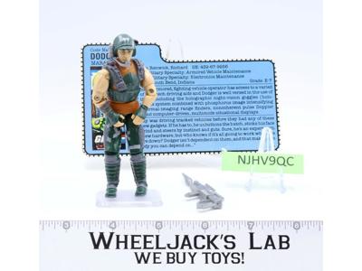 Dodger V1 100% Complete G.I. Joe 1987 Hasbro Vintage Action Figure