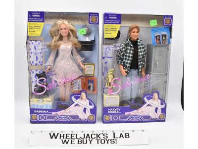 Sabrina The Teenage Witch & Harvey Kinkle 2x 11" 1997 Kenner