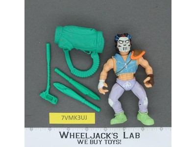 Casey Jones 100% Complete Teenage Mutant Ninja Turtles Playmates 1989 Vintage