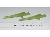 Headmaster Hardhead Guns Lasers Pair 1987 Vintage G1 Transformers Action Figure