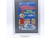Rowdy Roddy Piper Original Poster 12x7.5 1985 WWF LJN Wrestling Vintage