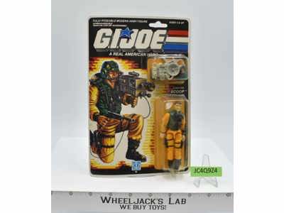 Scoop GI Joe ARAH 1988 Hasbro Vintage Action Figure NEW MOSC SEALED
