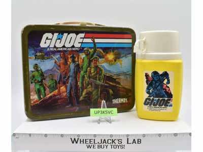 GI Joe Real American Hero Metal Lunchbox W/Thermos 1982 Thermos Brand