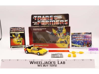 Sunstreaker w/BOX 100% Complete Vintage Hasbro G1 Transformers 1985 Figure