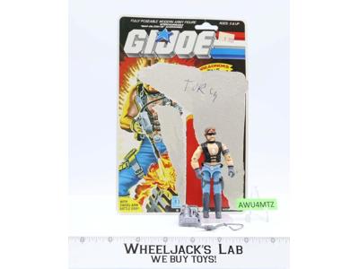 Torch V1 100% Complete W CARD 1985 GI Joe Hasbro Vintage Action Figure