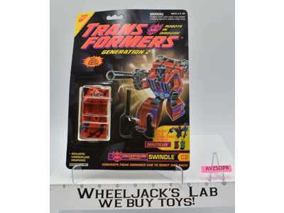 Swindle Combaticon Decepticon G2 Transformers 1993 Hasbro Figure NEW MOSC SEALED