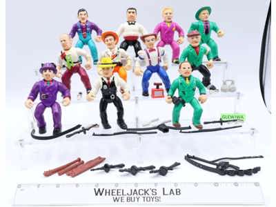 Lot of 11 Dick Tracy Action Figures and Accessories Disney Playmates