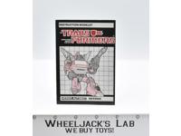 Inferno Action Figure Vintage Instruction Manual 1985 Hasbro G1 Transformers