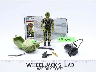 Hit & Run V1 100% Complete 1988 G.I. Joe Hasbro Vintage Action Figure