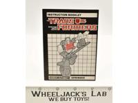 Springer Triple Changer Vintage Instruction Manual Booklet 1986 G1 Transformers